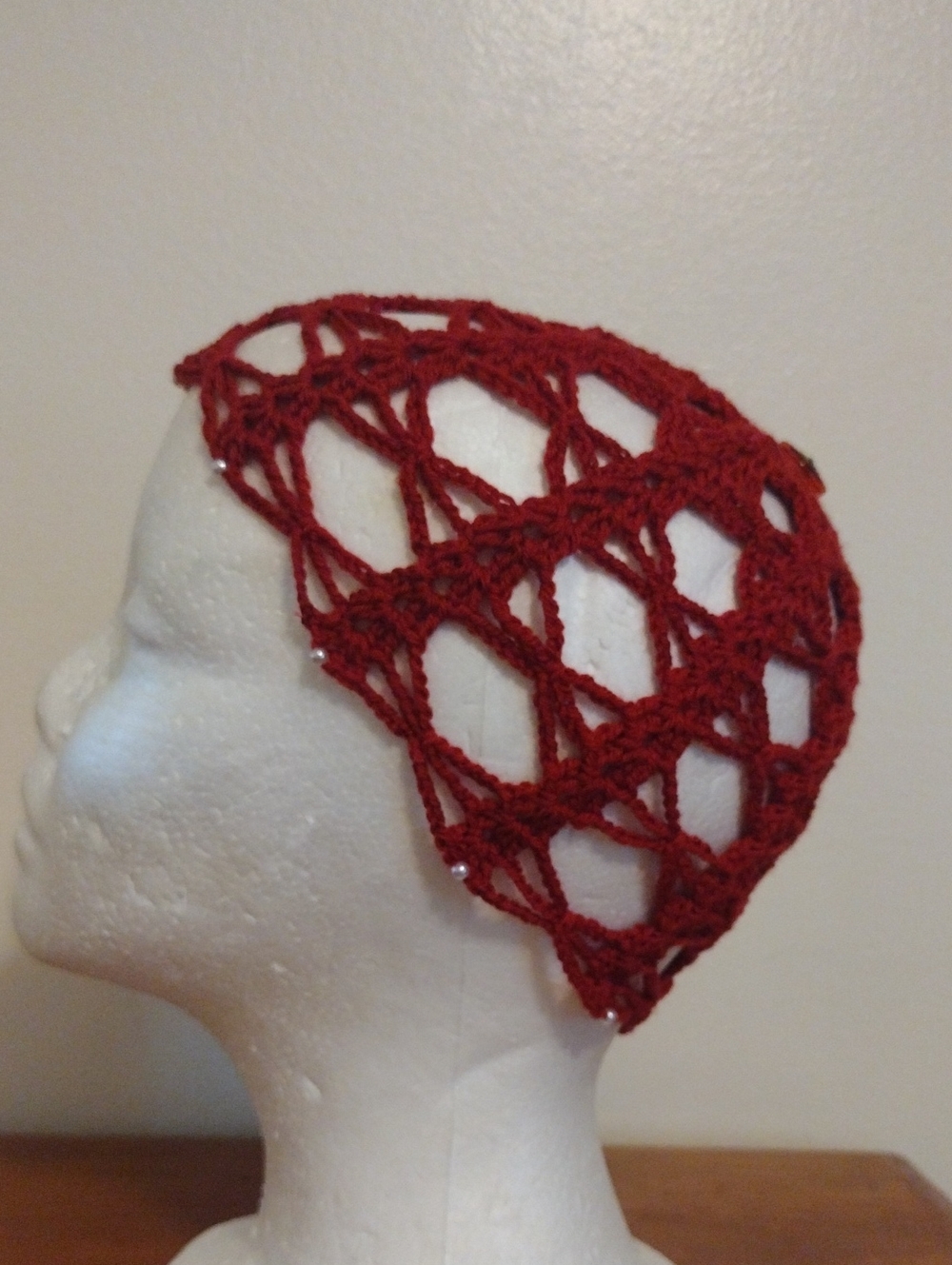 Handmade Crochet Decorative Mesh Summer Hat